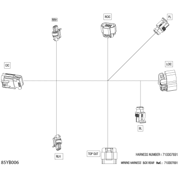 08- Electric - Rear Box Wiring Harness - 710007691