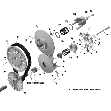 05- Transmission - CVT Pulleys - 900 ACE