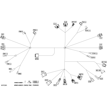 08- Electric - Console Wiring Harness - 710008430