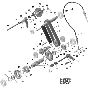 05- Gearbox - Components - 900 ACE
