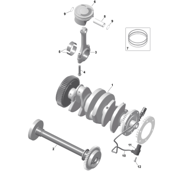 01- ROTAX - Crankshaft and Pistons