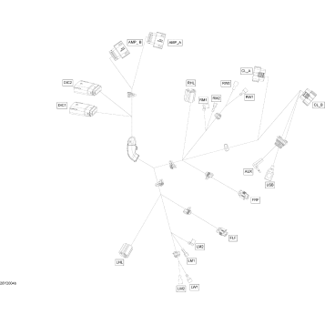 10- Electrical Harness Conosle - Except Canada USA