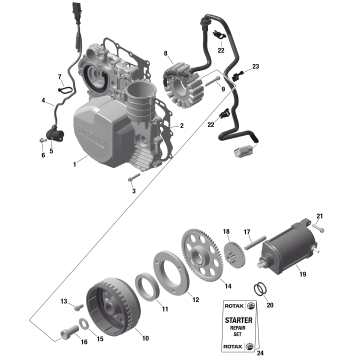 01- ROTAX - Magneto and Electric Starter