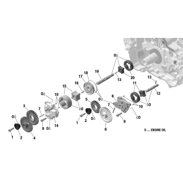 01- Engine - Lubrication - Oil Pump - 900 ACE