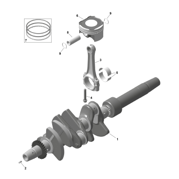 01- ROTAX - Crankshaft and Pistons