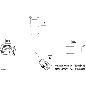 08- Electric - Wiring Harness Box Rear - 710006431