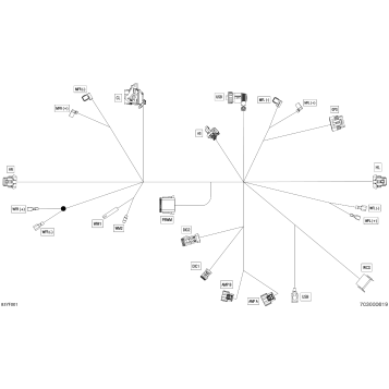 08- Electric - Console Wiring Harness - 710010816