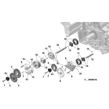 01- Engine - Lubrication - Oil Pump - 600 ACE
