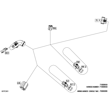 08- Electric - Console Wiring Harness - 710008433
