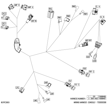 08- Electric - Console Wiring Harness - 710008436