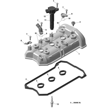 01- Engine - Valve Cover - 900 ACE