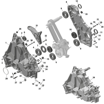 01- ROTAX - GearBox Housing