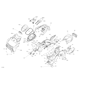 09- Body - Hood / Grill / Driver Seat / Upper Body Module