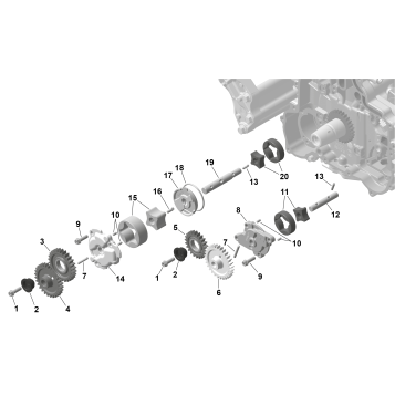 01- ROTAX - Oil Pump