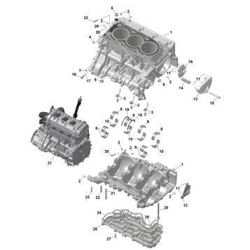 01- ROTAX - Crankcase
