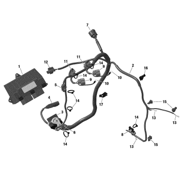 10- Electrical - Engine Harness / Electronic Module - 600 ACE