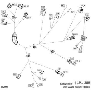 08- Electric - Console Wiring Harness - 710008436