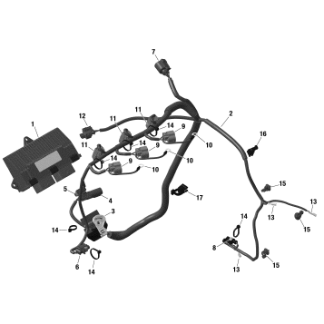 10- Electrical - Engine Harness / Electronic Module - 900 ACE