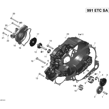 01- Clutch Cover And Water Pump