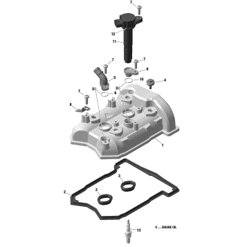 01- Engine - Valve Cover - 600 ACE