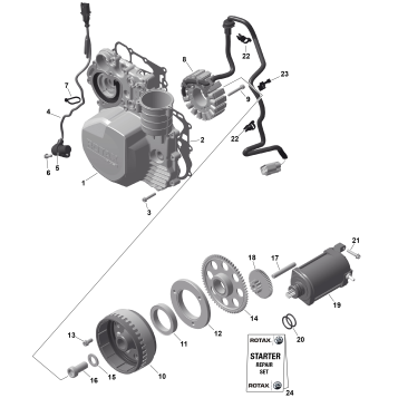 01- ROTAX - Magneto and Electric Starter