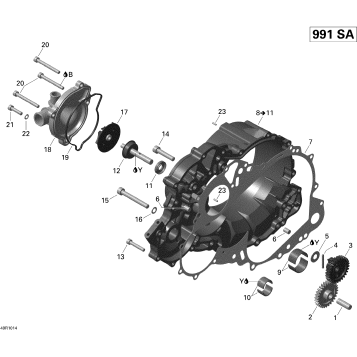 01- Clutch Cover And Water Pump