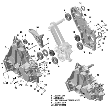 05- Gearbox - Housing - 900 ACE