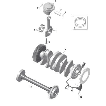 01- ROTAX - Crankshaft and Pistons