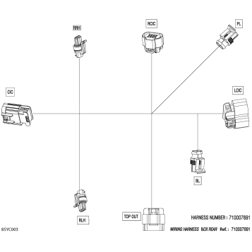 08- Electric - Wiring Harness Box Rear - 710007691