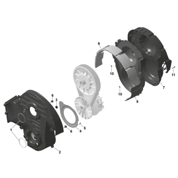 01- ROTAX - CVT Cover