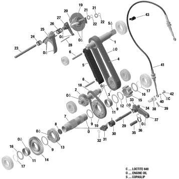 05- Gearbox - Components - 600 ACE