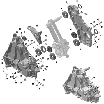 01- ROTAX - GearBox Housing