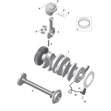 01- ROTAX - Crankshaft and Pistons