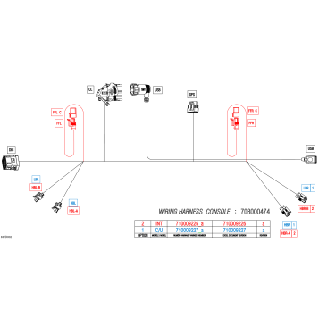 08- Electric - Console Wiring Harness - 710009227