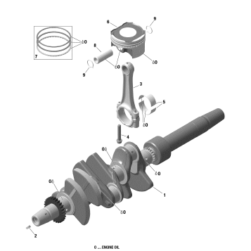01- Engine - Crankshaft And Pistons - 900 ACE