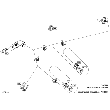08- Electric - Console Wiring Harness - 710008434