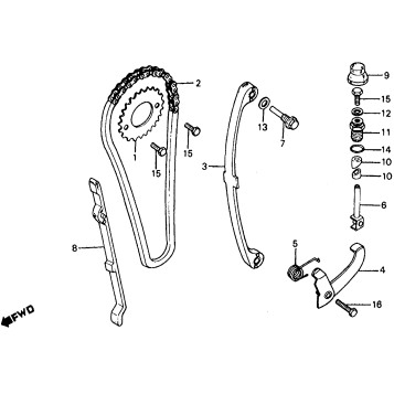 CAM CHAIN + TENSIONER