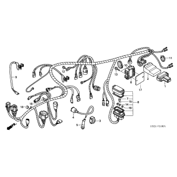 WIRE HARNESS (TRX500FA'01-'04/FGA'04)