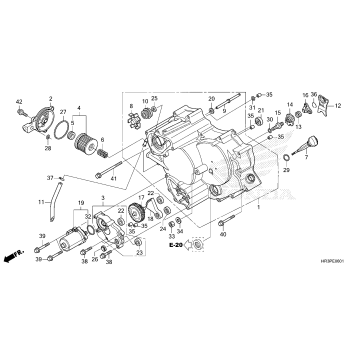 FRONT CRANKCASE COVER    (2)