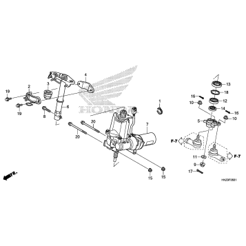STEERING SHAFT (TRX500FPA)