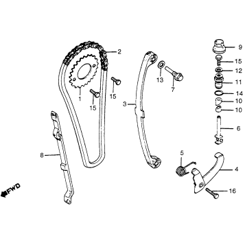 CAM CHAIN + TENSIONER