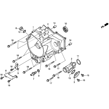 REAR CRANKCASE COVER