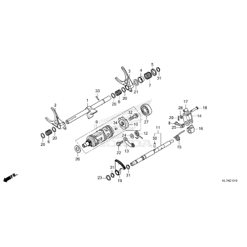 GEARSHIFT FORK (SUB      TRANSMISSION)