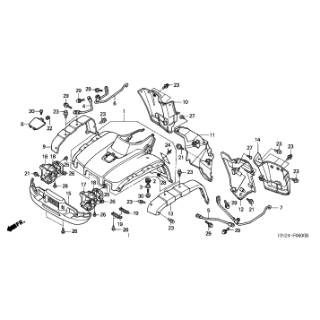 FRONT FENDER (TRX500FA'01-'04/FGA'04)