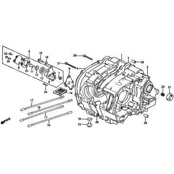 CRANKCASE + OIL PUMP