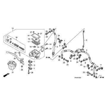 FRONT BRAKE MASTER CYLINDER