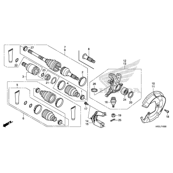 FRONT KNUCKLE@FRONT DRIVE SHAFT