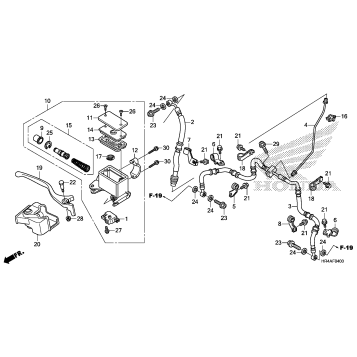 FRONT BRAKE MASTER       CYLINDER