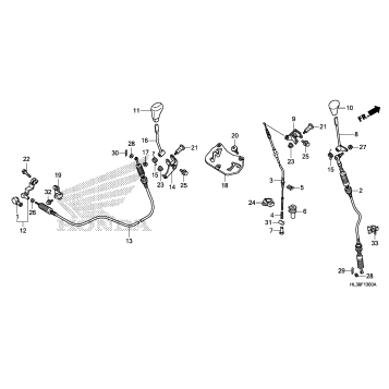 SHIFT LEVER@SELECT LEVER