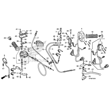 HANDLE LEVER + SWITCH + CABLE